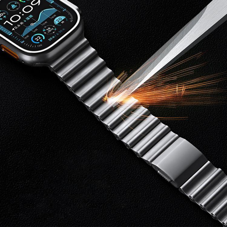 Bracelet de montre en acier inoxydable à boucle magnétique motif vagues océaniques, pour Apple Watch 46 mm / 49 mm / 45 mm / 44 mm