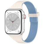 Bracelet de montre magnétique en silicone effet bois, fin et élégant, compatible avec Apple Watch 46 mm / 49 mm / 45 mm / 44 mm et Apple Watch 42 mm / 41 mm / 40 mm / 38 mm.
