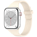 Bracelet de montre magnétique en silicone effet bois, fin et élégant, compatible avec Apple Watch 46 mm / 49 mm / 45 mm / 44 mm et Apple Watch 42 mm / 41 mm / 40 mm / 38 mm.