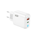 Chargeur compatible protocoles GaN 45W PD3.0 + QC3.0 pour ordinateurs portables / tablettes, prise EU, prise EU