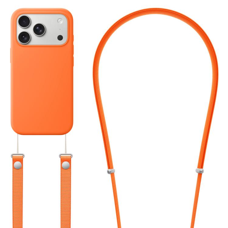 Coque de téléphone en silicone liquide avec animation pop-up, magnétique, en nylon imitation sac bandoulière, pour iPhone 17 Pro Max, pour iPhone 17 Pro, pour iPhone 17