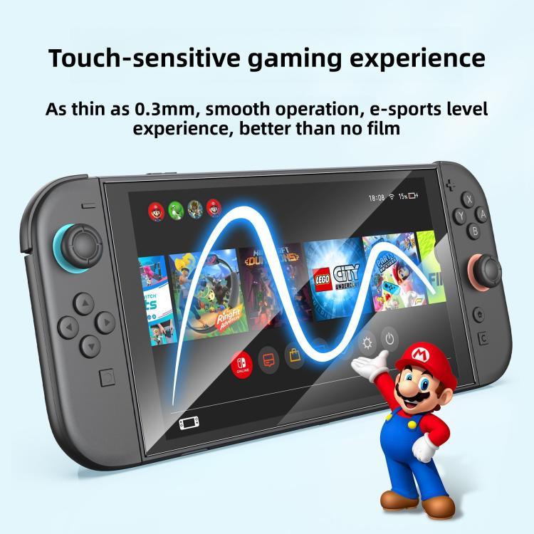 Ensemble de Protection d’Écran en Verre Trempé 2 Pièces + Cadre d’Alignement, Pour Nintendo Switch 2