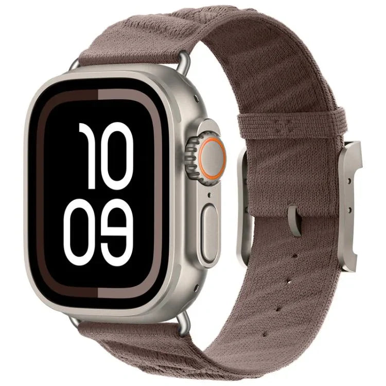 Bracelet de montre en nylon sergé Style H, pour Apple Watch 46 mm / 49 mm / 45 mm / 44 mm, pour Apple Watch 42 mm / 41 mm / 40 mm / 38 mm
