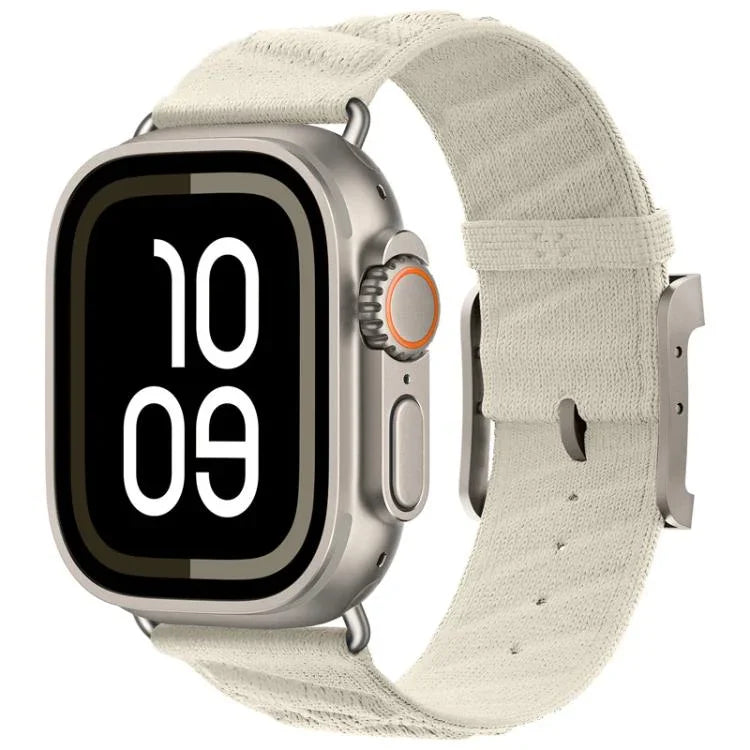 Bracelet de montre en nylon sergé Style H, pour Apple Watch 46 mm / 49 mm / 45 mm / 44 mm, pour Apple Watch 42 mm / 41 mm / 40 mm / 38 mm