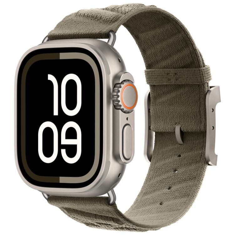 Bracelet de montre en nylon sergé Style H, pour Apple Watch 46 mm / 49 mm / 45 mm / 44 mm, pour Apple Watch 42 mm / 41 mm / 40 mm / 38 mm