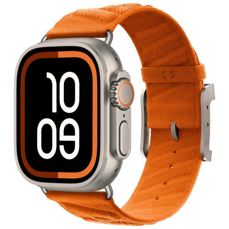 Bracelet de montre en nylon sergé Style H, pour Apple Watch 46 mm / 49 mm / 45 mm / 44 mm, pour Apple Watch 42 mm / 41 mm / 40 mm / 38 mm