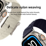 Bracelet de montre en nylon sergé Style H, pour Apple Watch 46 mm / 49 mm / 45 mm / 44 mm, pour Apple Watch 42 mm / 41 mm / 40 mm / 38 mm