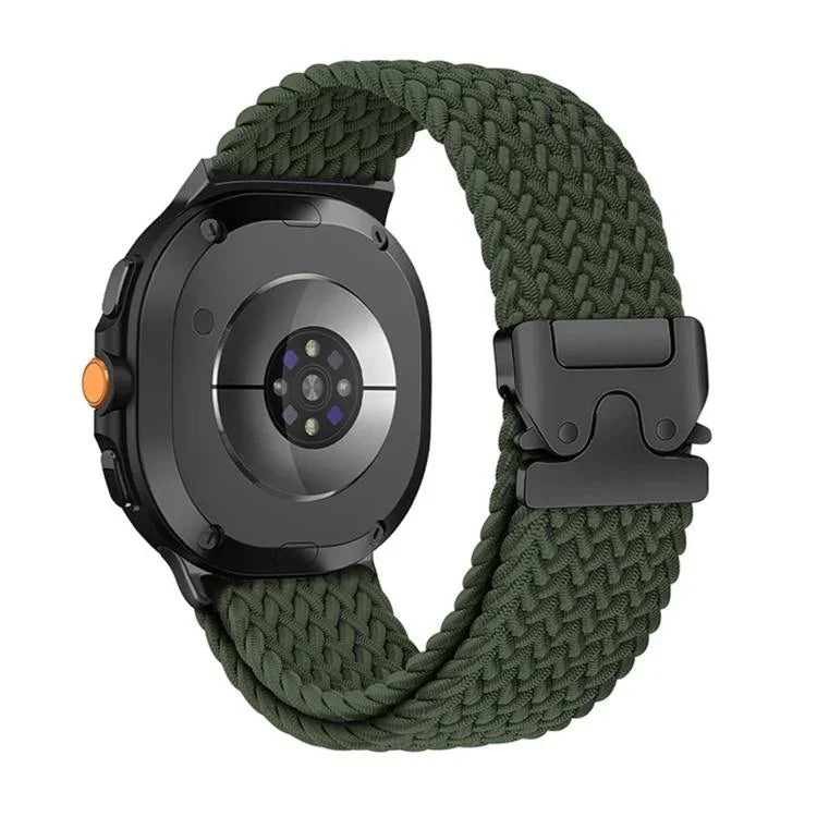 Bracelet de montre tressé en nylon élastique avec boucle parachute, pour Samsung Galaxy Watch8 / Watch8 Classic