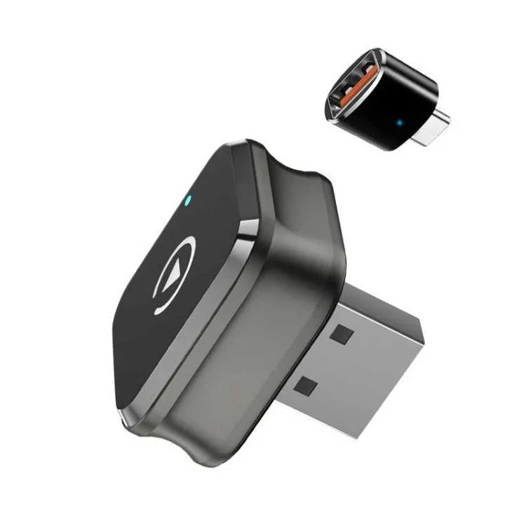 Boîtier M4 2-en-1 Android Auto Carplay Adaptateur de voiture sans fil Module d'interconnexion de machine intelligente de voiture, M4