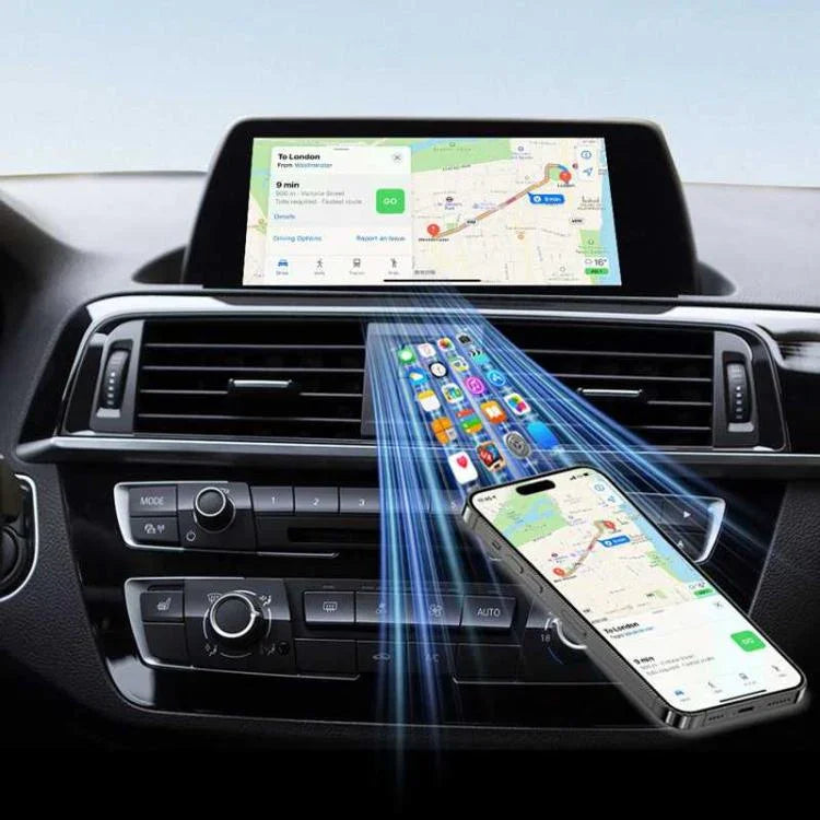 Boîtier M4 2-en-1 Android Auto Carplay Adaptateur de voiture sans fil Module d'interconnexion de machine intelligente de voiture, M4
