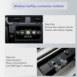 Boîtier M4 2-en-1 Android Auto Carplay Adaptateur de voiture sans fil Module d'interconnexion de machine intelligente de voiture, M4