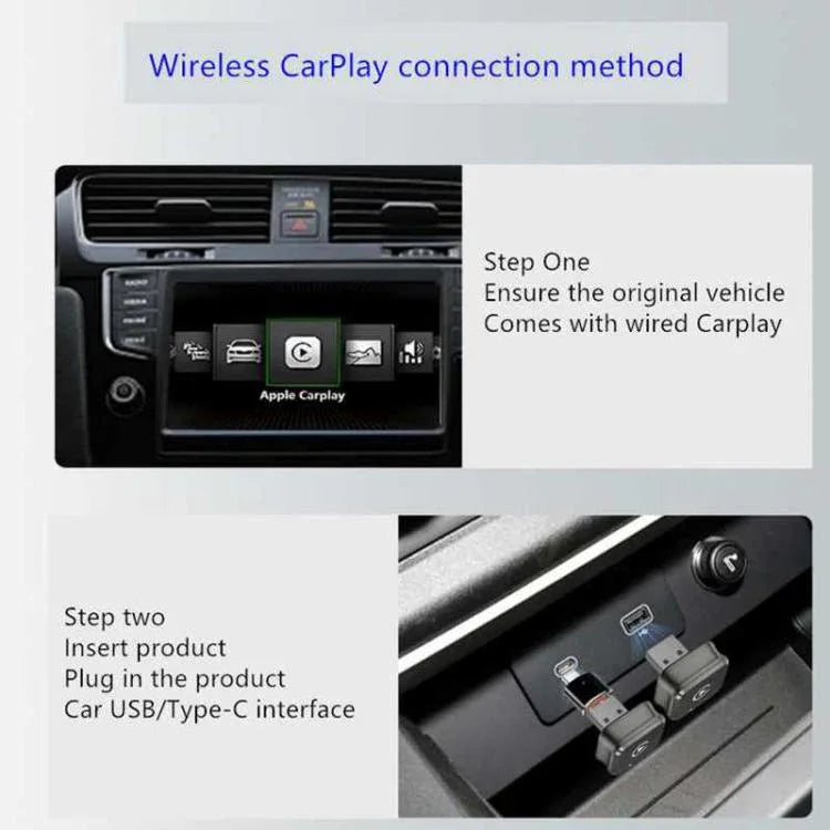 Boîtier M4 2-en-1 Android Auto Carplay Adaptateur de voiture sans fil Module d'interconnexion de machine intelligente de voiture, M4