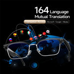 Lunettes intelligentes W100D, compatibles avec la traduction intelligente par IA / la conversation par IA / les appels Bluetooth
