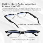 Lunettes intelligentes W100D, compatibles avec la traduction intelligente par IA / la conversation par IA / les appels Bluetooth
