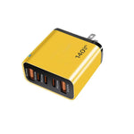 Chargeur multi-port TE-PD43 Type-C x 3, USB-A x 2 pour téléphones mobiles / tablettes, prise US, prise US
