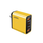 Chargeur multi-port TE-PD43 Type-C x 3, USB-A x 2 pour téléphones mobiles / tablettes, prise US, prise US