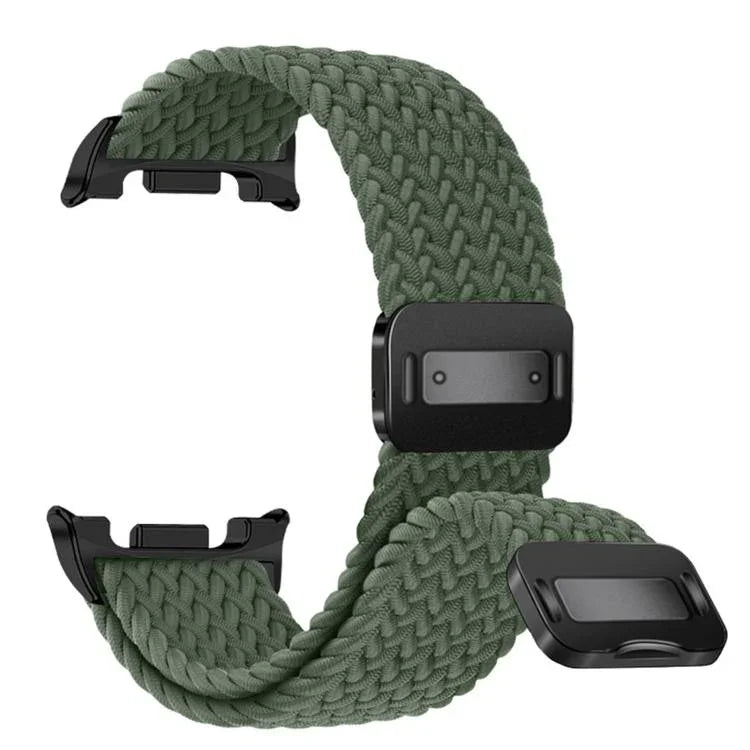 Bracelet de montre en nylon tressé avec fermeture magnétique et élastique, pour Samsung Galaxy Watch8 / Watch8 Classic