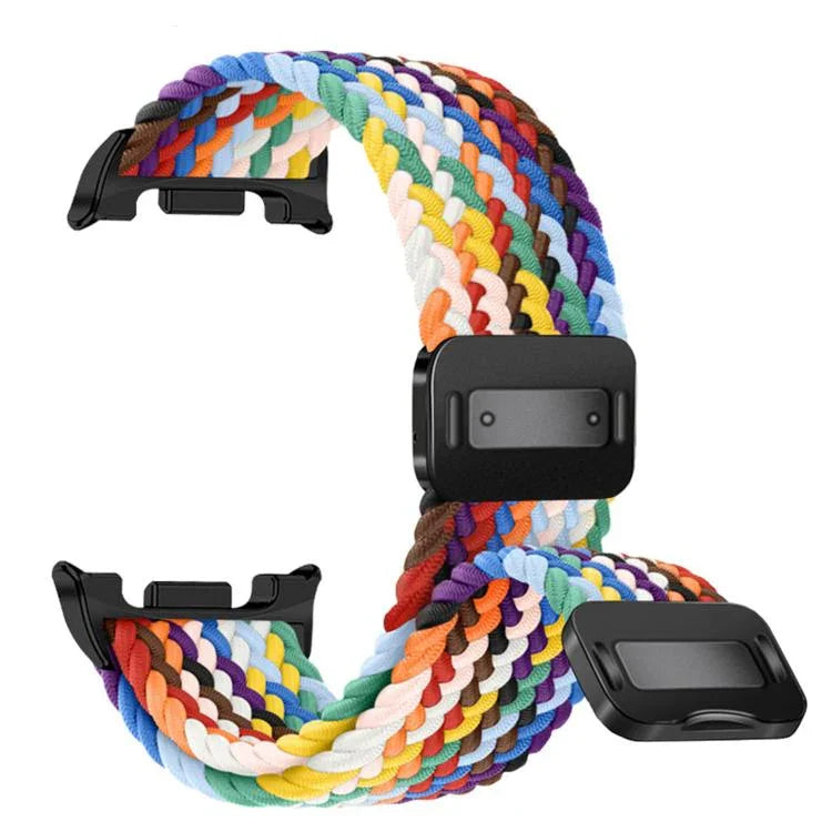 Bracelet de montre en nylon tressé avec fermeture magnétique et élastique, pour Samsung Galaxy Watch8 / Watch8 Classic