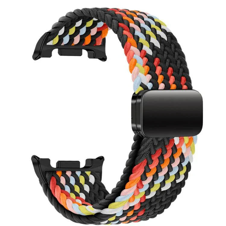 Bracelet de montre en nylon tressé avec fermeture magnétique et élastique, pour Samsung Galaxy Watch8 / Watch8 Classic