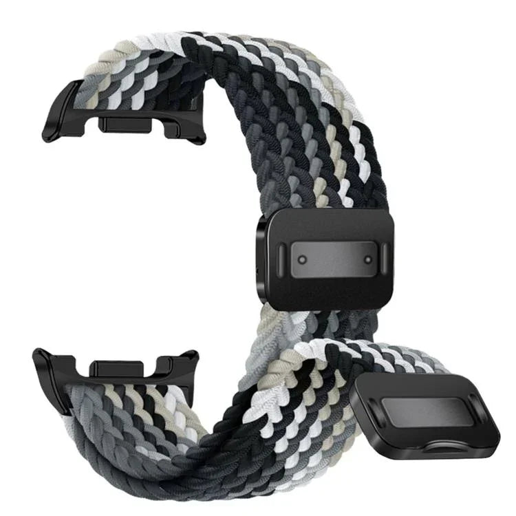 Bracelet de montre en nylon tressé avec fermeture magnétique et élastique, pour Samsung Galaxy Watch8 / Watch8 Classic