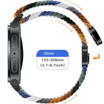 Bracelet de montre en nylon tressé avec fermeture magnétique et élastique, pour Samsung Galaxy Watch8 / Watch8 Classic