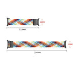 Bracelet de montre en nylon tressé avec fermeture magnétique et élastique, pour Samsung Galaxy Watch8 / Watch8 Classic
