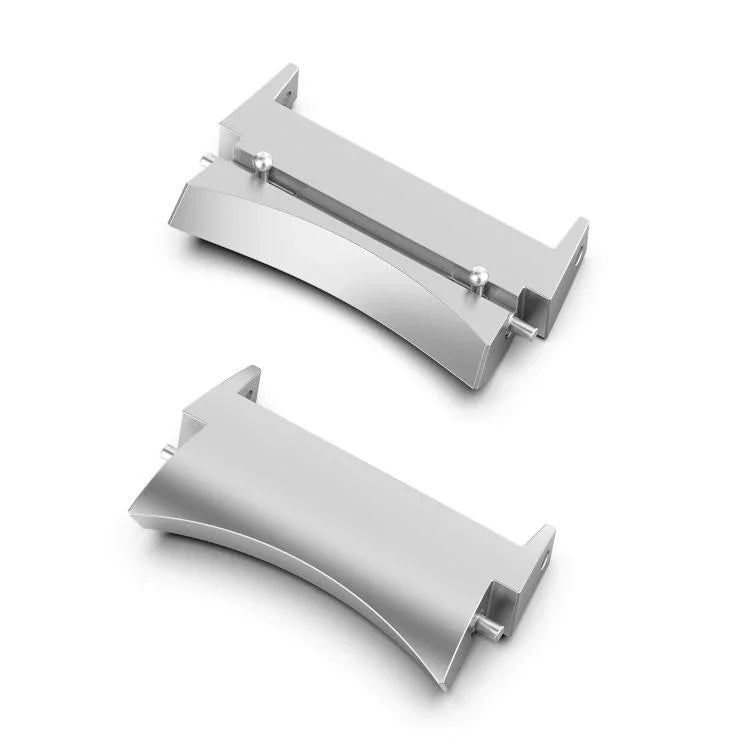 Une paire de connecteurs de bracelet de montre en métal acier inoxydable 20 mm, pour Samsung Galaxy Watch7 40 mm / 44 mm