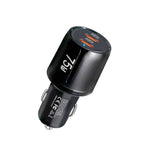 TE-P66 Chargeur de Voiture à Charge Rapide Double Port Type-C x 2 PD45W 75W, TE-P66