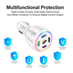 TE-P51 75W USB-C x 3 + USB x 2 Chargeur de voiture multi-ports, TE-P51