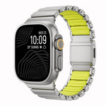 Bracelet de montre Norman en titane avec boucle magnétique, compatible avec Apple Watch 46 mm / 49 mm / 45 mm / 44 mm