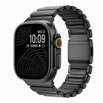 Bracelet de montre Norman en titane avec boucle magnétique, compatible avec Apple Watch 46 mm / 49 mm / 45 mm / 44 mm
