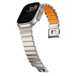Bracelet de montre Norman en titane avec boucle magnétique, compatible avec Apple Watch 46 mm / 49 mm / 45 mm / 44 mm