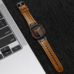 Bracelet de montre en cuir style armure, pour Apple Watch 46 mm / 49 mm / 45 mm / 44 mm