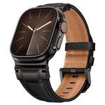 Bracelet de montre en cuir style armure, pour Apple Watch 46 mm / 49 mm / 45 mm / 44 mm