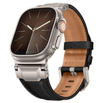 Bracelet de montre en cuir style armure, pour Apple Watch 46 mm / 49 mm / 45 mm / 44 mm