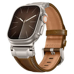 Bracelet de montre en cuir style armure, pour Apple Watch 46 mm / 49 mm / 45 mm / 44 mm