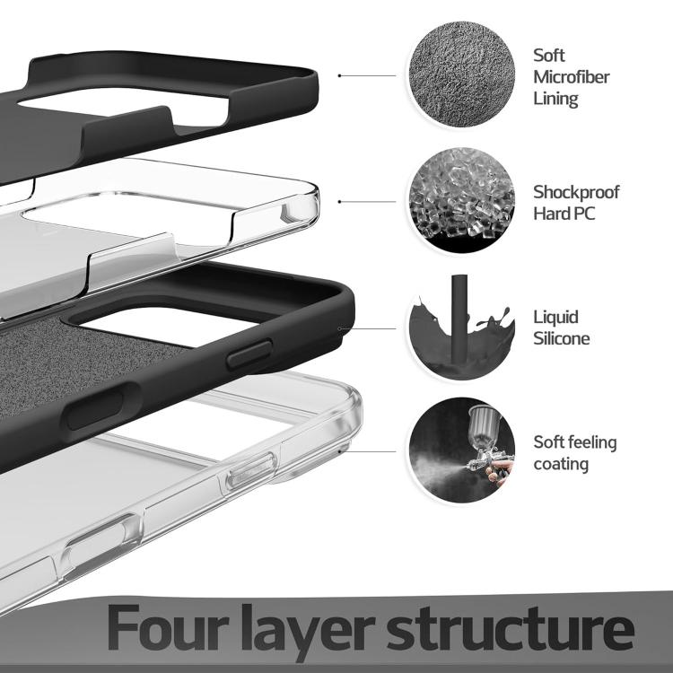 Étui officiel en silicone liquide avec trou pour lanière, pour iPhone 17 Pro Max, pour iPhone 17 Pro, pour iPhone 17