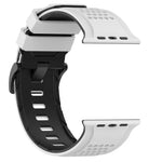 Bracelet de montre en silicone respirant Check Design, pour Apple Watch 46 mm / 49 mm / 45 mm / 44 mm