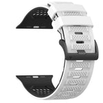 Bracelet de montre en silicone respirant Check Design, pour Apple Watch 46 mm / 49 mm / 45 mm / 44 mm