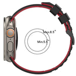 Bracelet de montre en silicone respirant Check Design, pour Apple Watch 46 mm / 49 mm / 45 mm / 44 mm