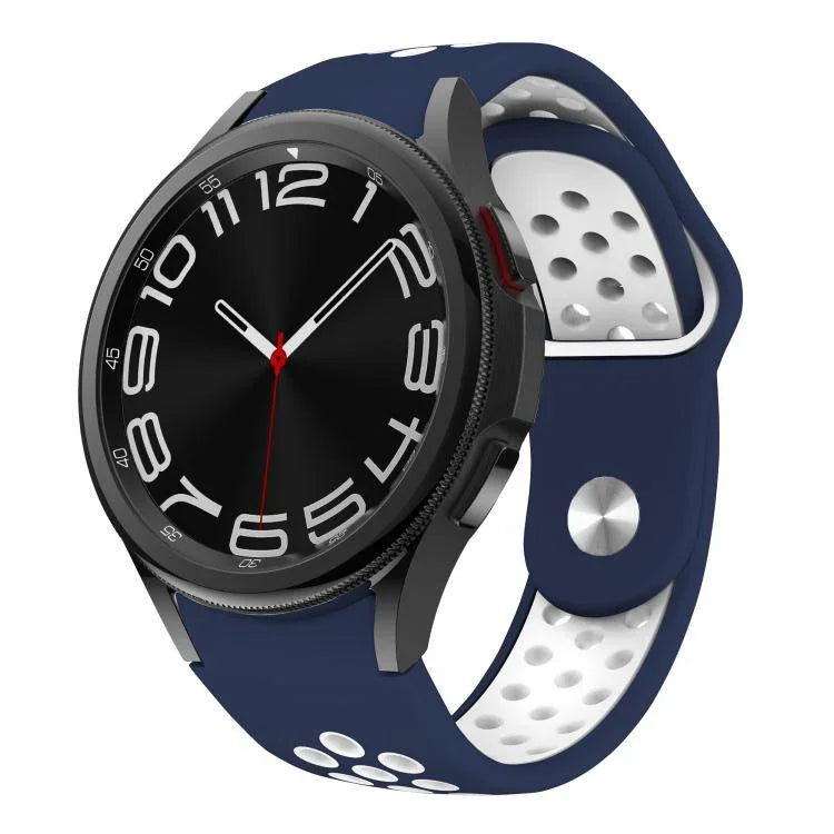 Bracelet de Montre en Silicone Bicolore avec Boucle Inversée, pour Samsung Galaxy Watch FE / 7 / 6 / 5 / 4