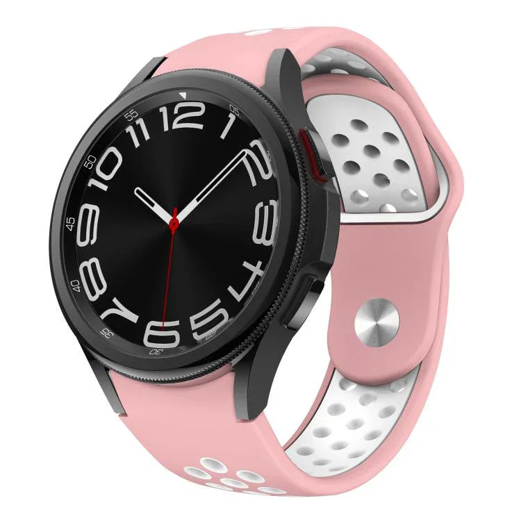 Bracelet de Montre en Silicone Bicolore avec Boucle Inversée, pour Samsung Galaxy Watch FE / 7 / 6 / 5 / 4