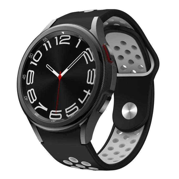Bracelet de Montre en Silicone Bicolore avec Boucle Inversée, pour Samsung Galaxy Watch FE / 7 / 6 / 5 / 4