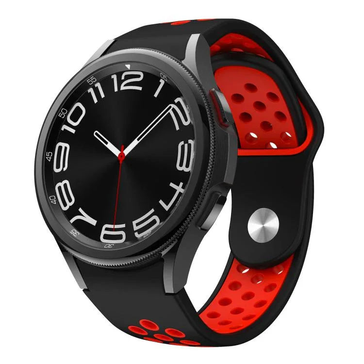 Bracelet de Montre en Silicone Bicolore avec Boucle Inversée, pour Samsung Galaxy Watch FE / 7 / 6 / 5 / 4