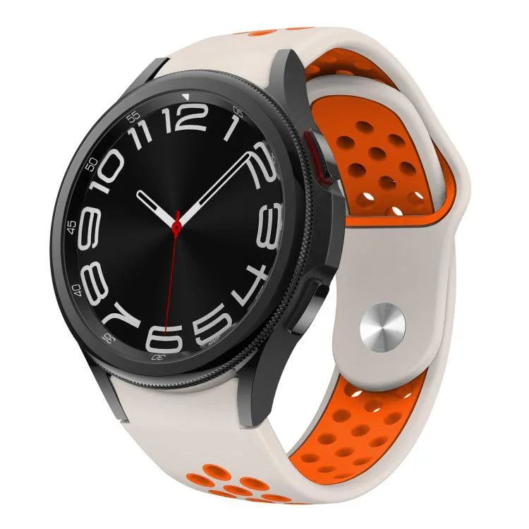 Bracelet de Montre en Silicone Bicolore avec Boucle Inversée, pour Samsung Galaxy Watch FE / 7 / 6 / 5 / 4