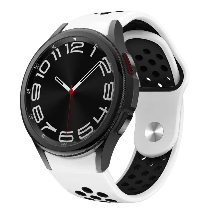Bracelet de Montre en Silicone Bicolore avec Boucle Inversée, pour Samsung Galaxy Watch FE / 7 / 6 / 5 / 4