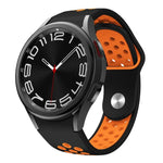 Bracelet de Montre en Silicone Bicolore avec Boucle Inversée, pour Samsung Galaxy Watch FE / 7 / 6 / 5 / 4