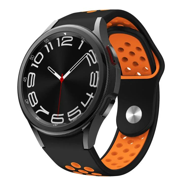 Bracelet de Montre en Silicone Bicolore avec Boucle Inversée, pour Samsung Galaxy Watch FE / 7 / 6 / 5 / 4