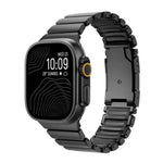 Bracelet de montre Turtle Buckle bicolore en titane et silicone, pour Apple Watch 46 mm / 49 mm / 45 mm / 44 mm
