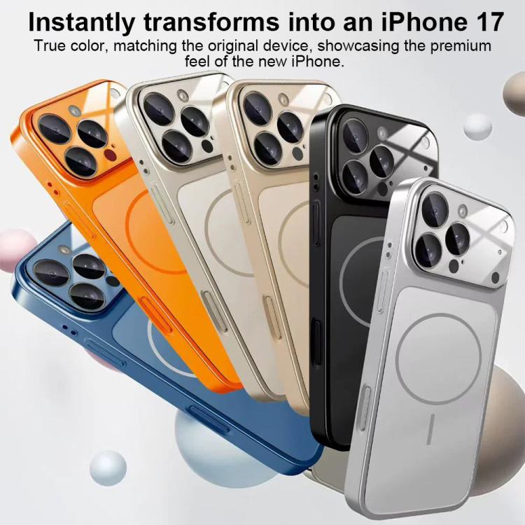 Passez à la coque de téléphone MagSafe dépolie à grande lentille 17, Pour iPhone 17 Pro Max, Pour iPhone 17 Pro, Pour iPhone 17, Pour iPhone Air, Pour iPhone 16 Pro Max, Pour iPhone 16 Pro, Pour iPhone 16 Plus, Pour iPhone 16